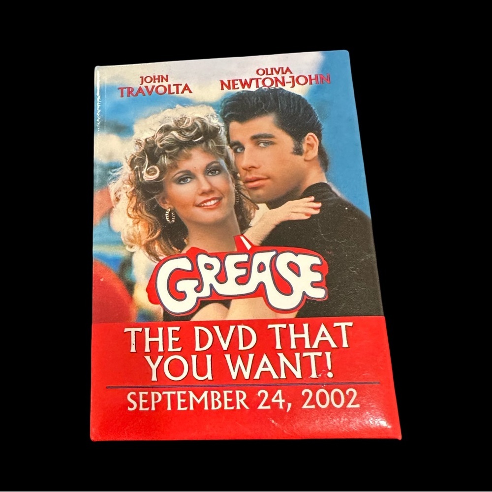 Vintage 2002 Paramount Advertising Button Grease on DVD Release